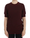 Dolce & Gabbana Elegant Striped Cashmere Crewneck Sweater