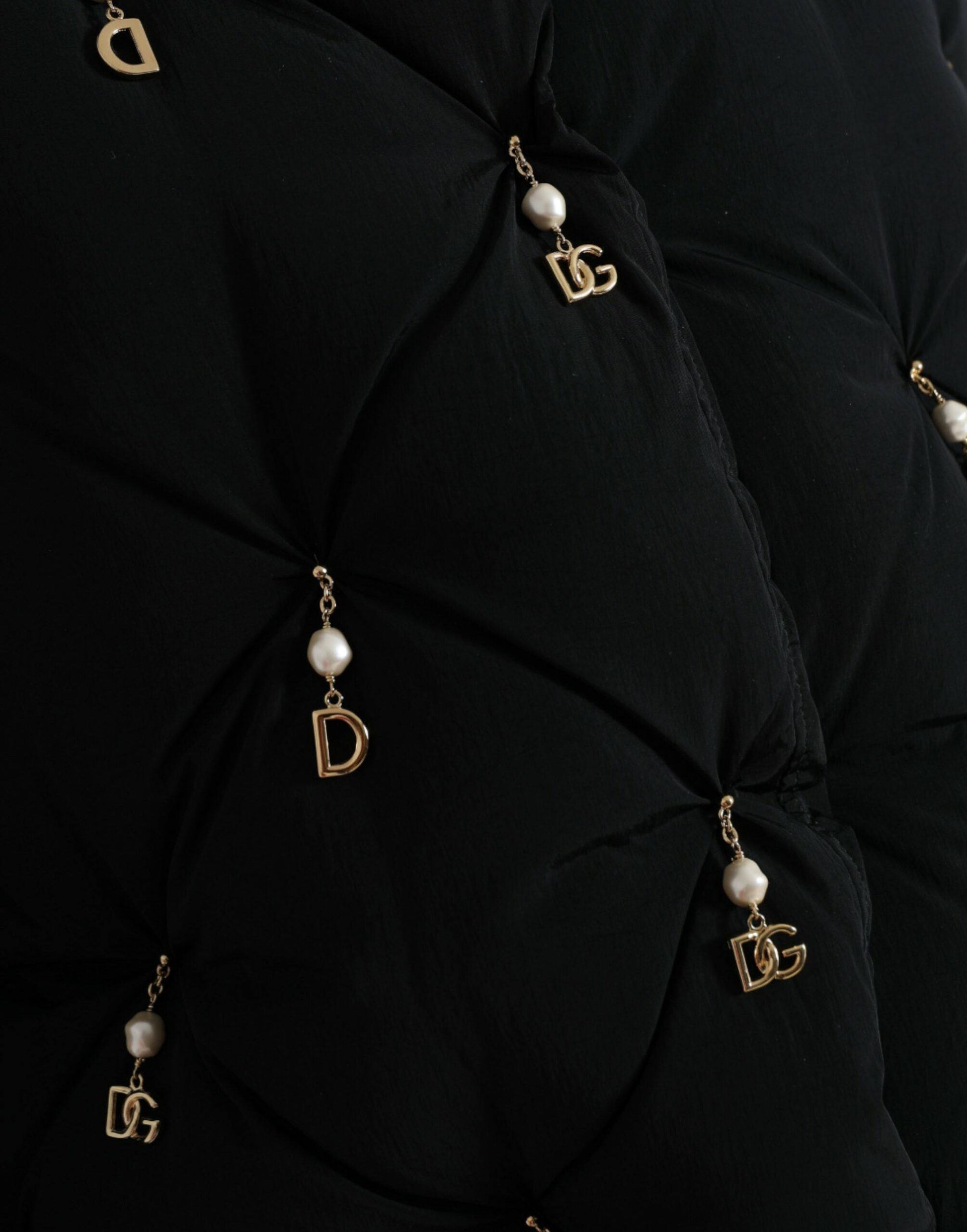 Dolce & Gabbana Elegant Quilted Jacket with Pearl Embellishment - ACCEXO