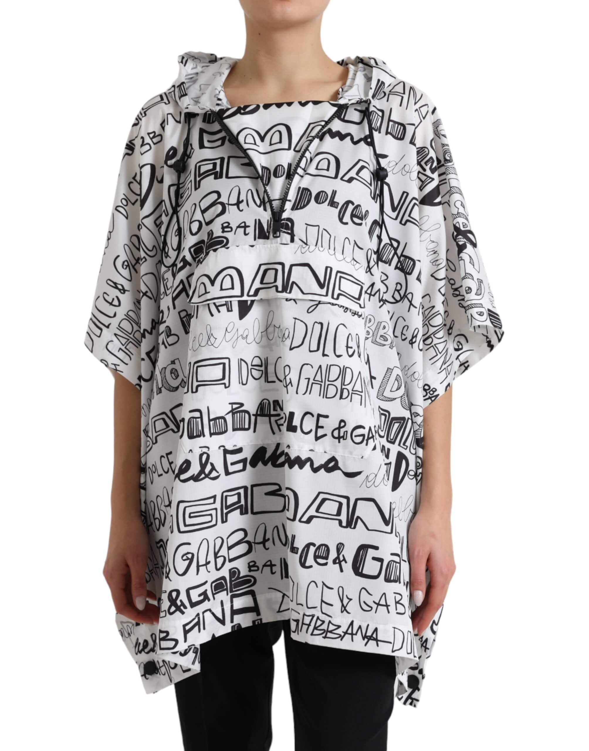 Dolce & Gabbana Chic Hooded Logo Print Blouson Tee - ACCEXO