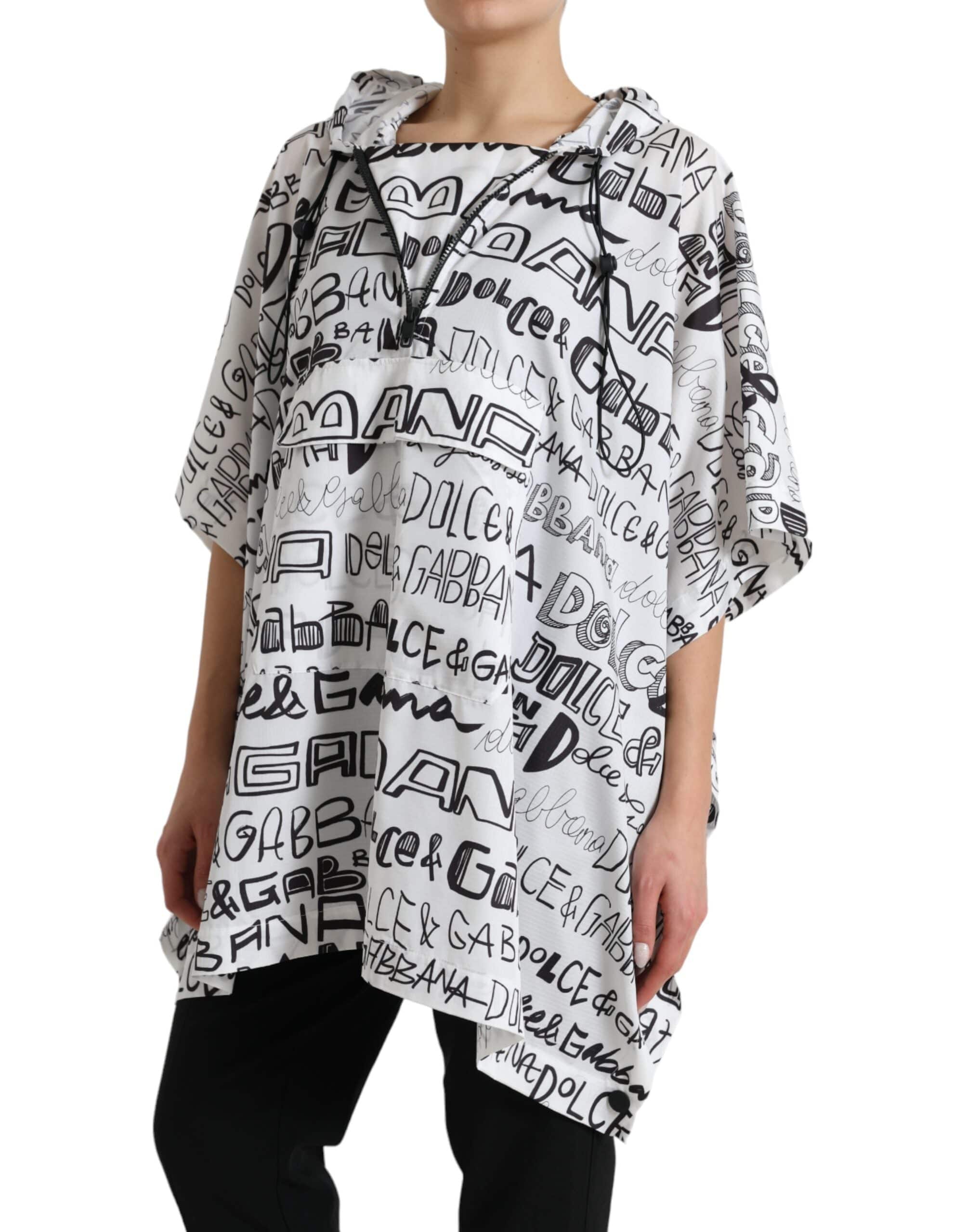 Dolce & Gabbana Chic Hooded Logo Print Blouson Tee - ACCEXO