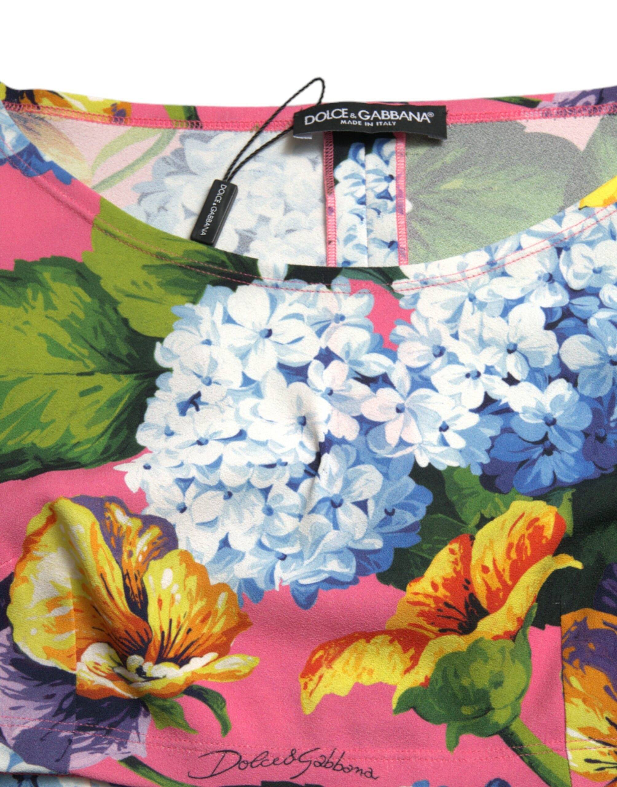 Dolce & Gabbana Floral Elegance Cropped Blouse - ACCEXO