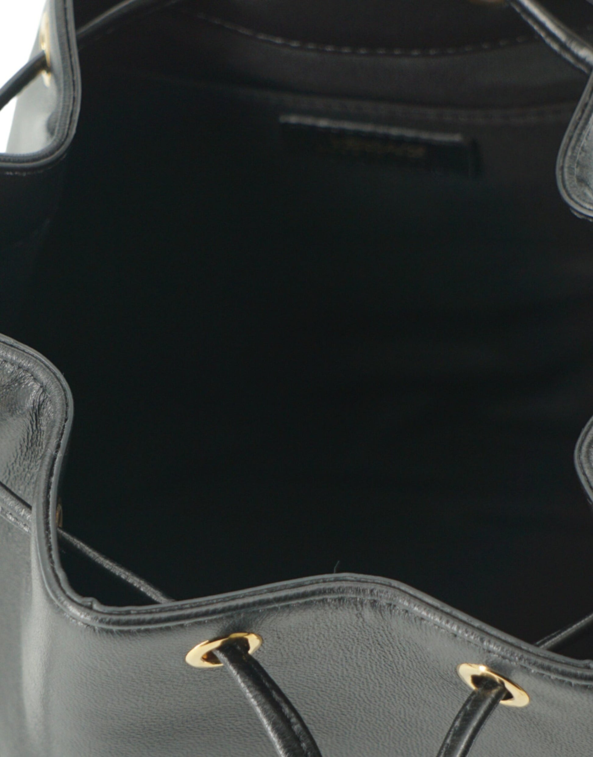 Versace Elegant Black Leather Medusa Bucket Shoulder Bag - ACCEXO
