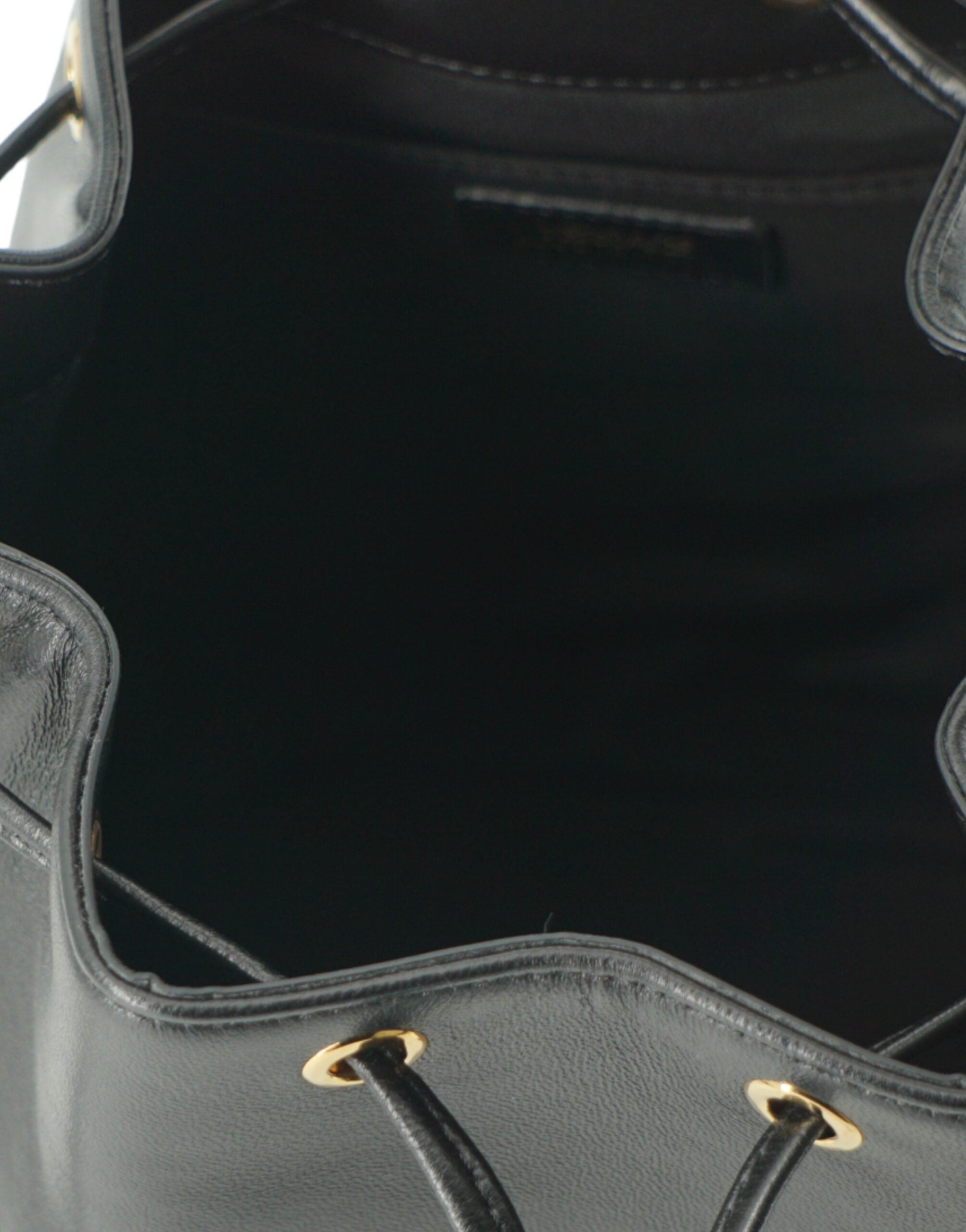 Versace Elegant Black Leather Medusa Bucket Shoulder Bag - ACCEXO