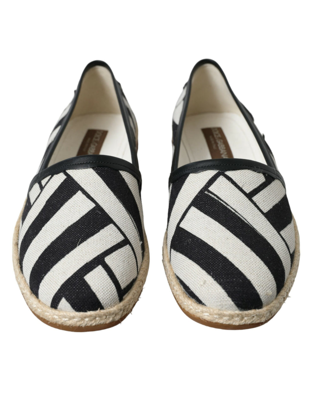 Dolce & Gabbana Chic Striped Canvas Espadrilles