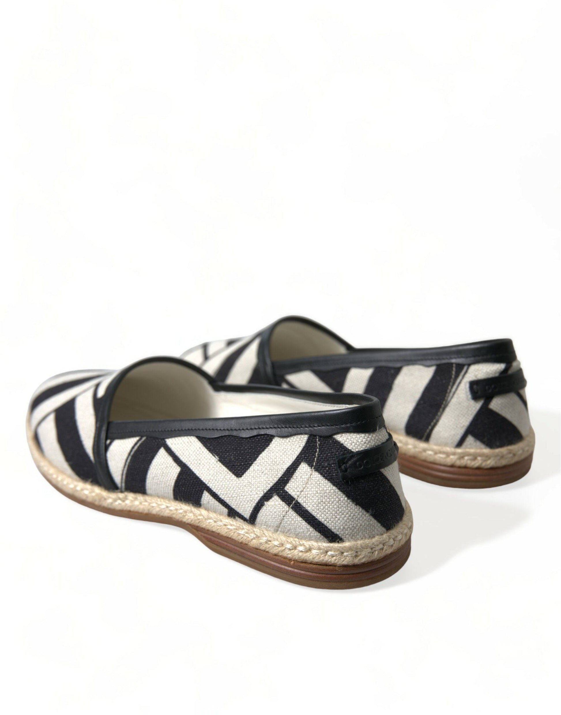 Dolce & Gabbana Chic Striped Canvas Espadrilles - ACCEXO