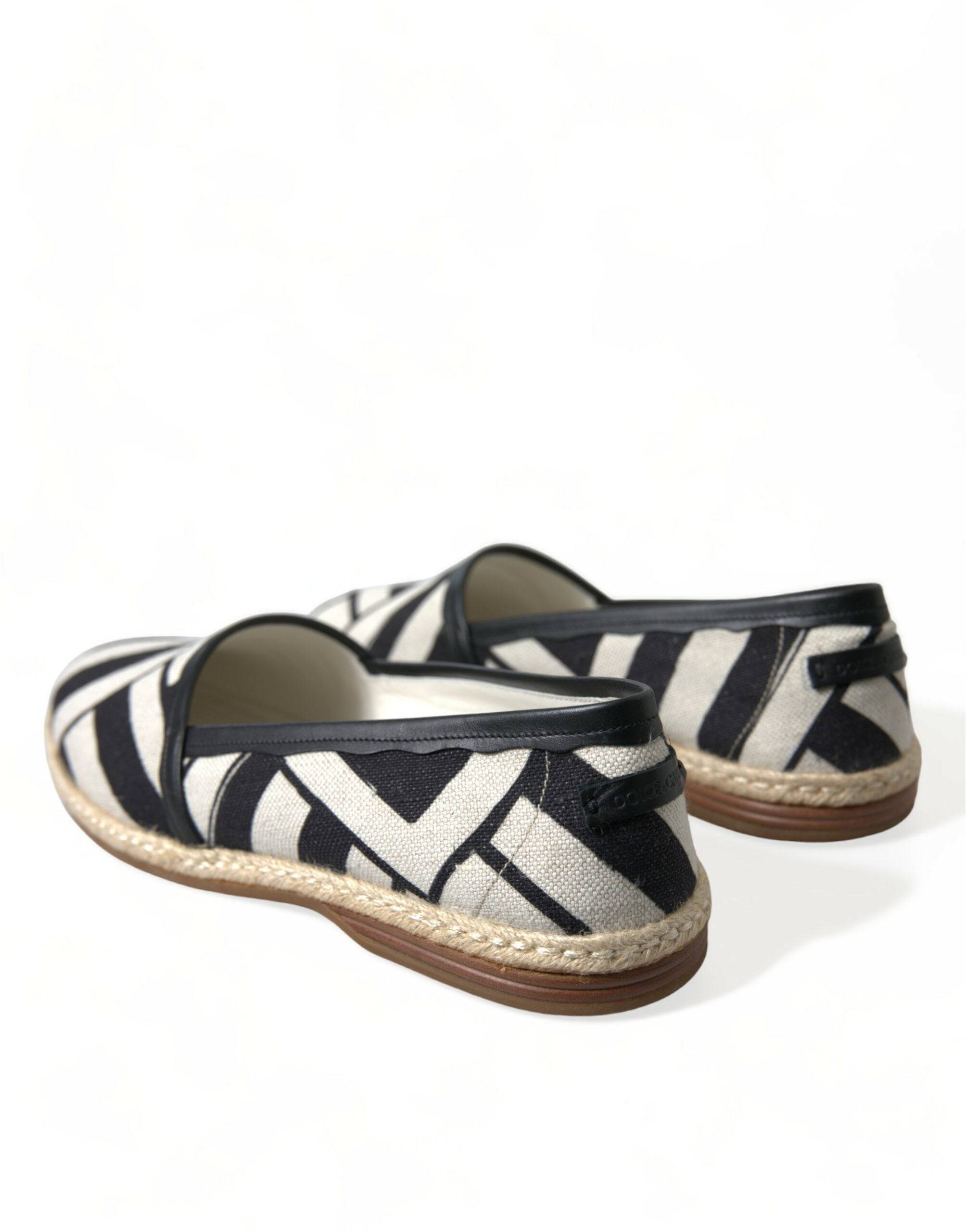 Dolce & Gabbana Chic Striped Canvas Espadrilles - ACCEXO