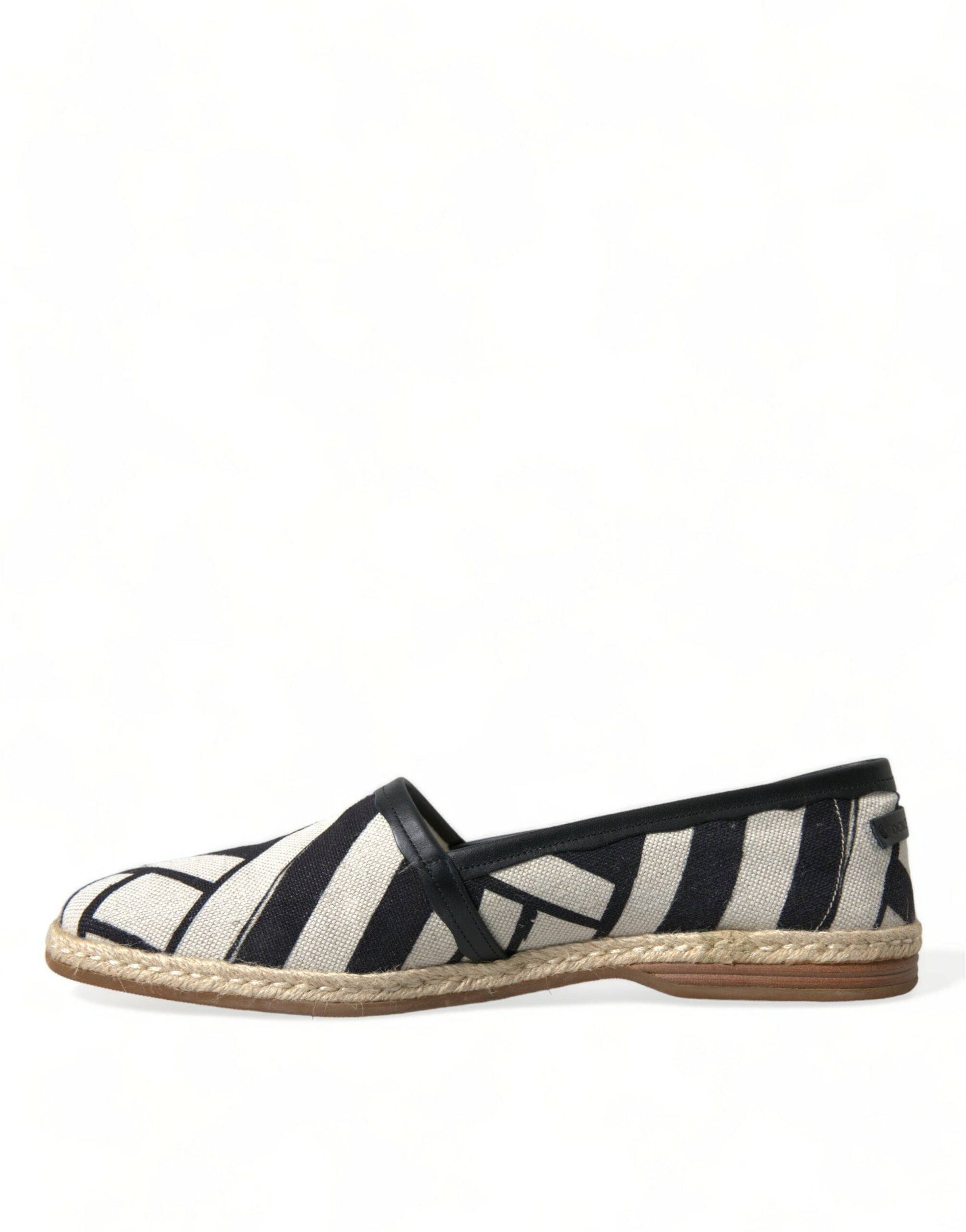 Dolce & Gabbana Chic Striped Canvas Espadrilles - ACCEXO
