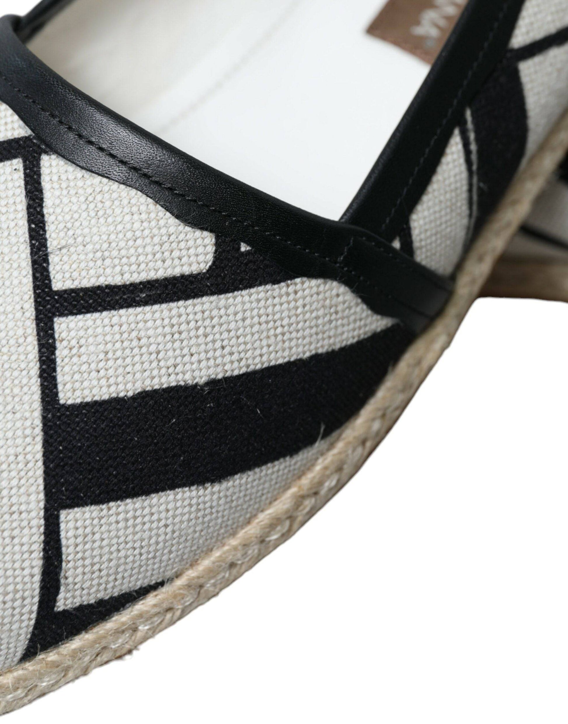 Dolce & Gabbana Chic Striped Canvas Espadrilles - ACCEXO
