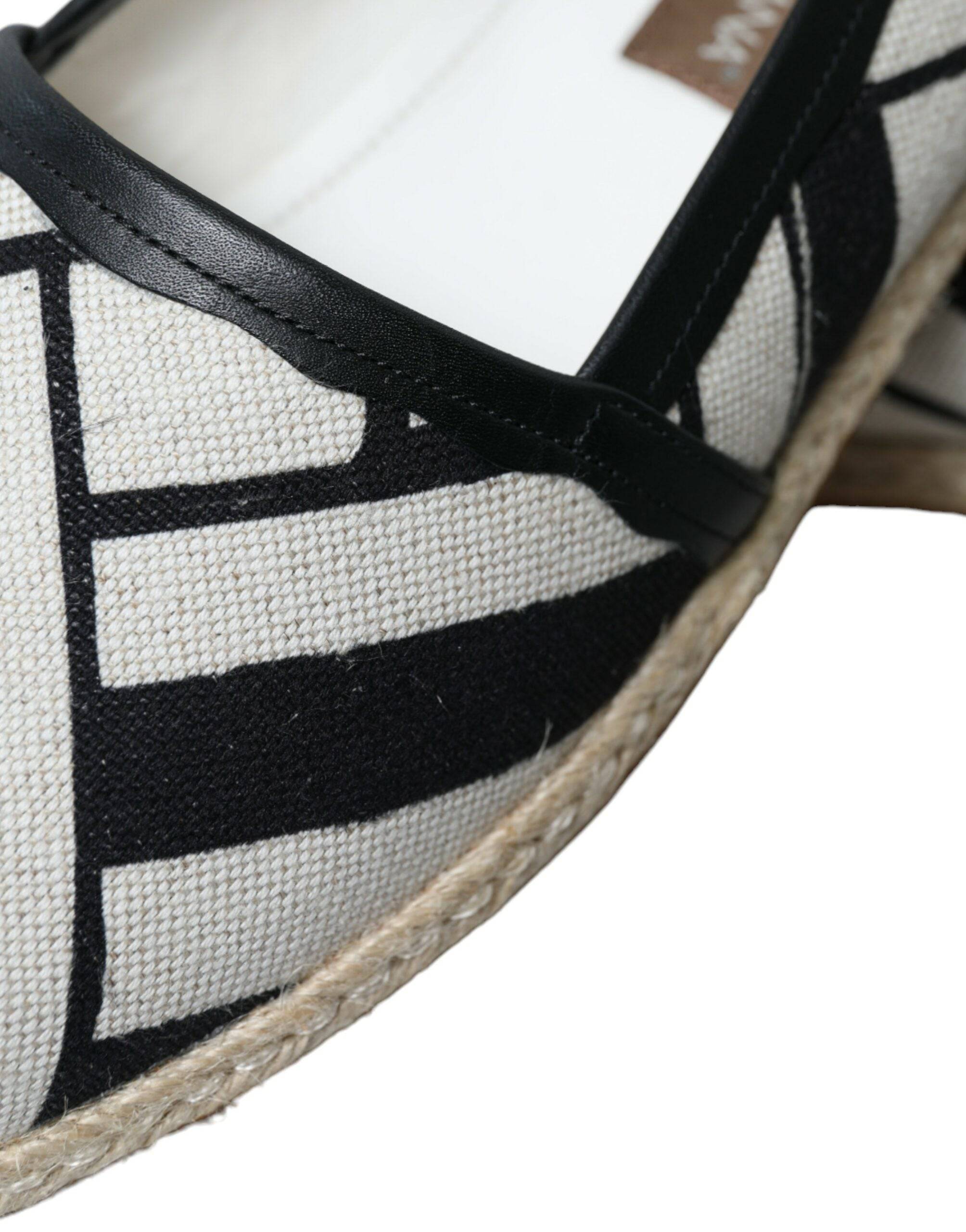 Dolce & Gabbana Chic Striped Canvas Espadrilles - ACCEXO