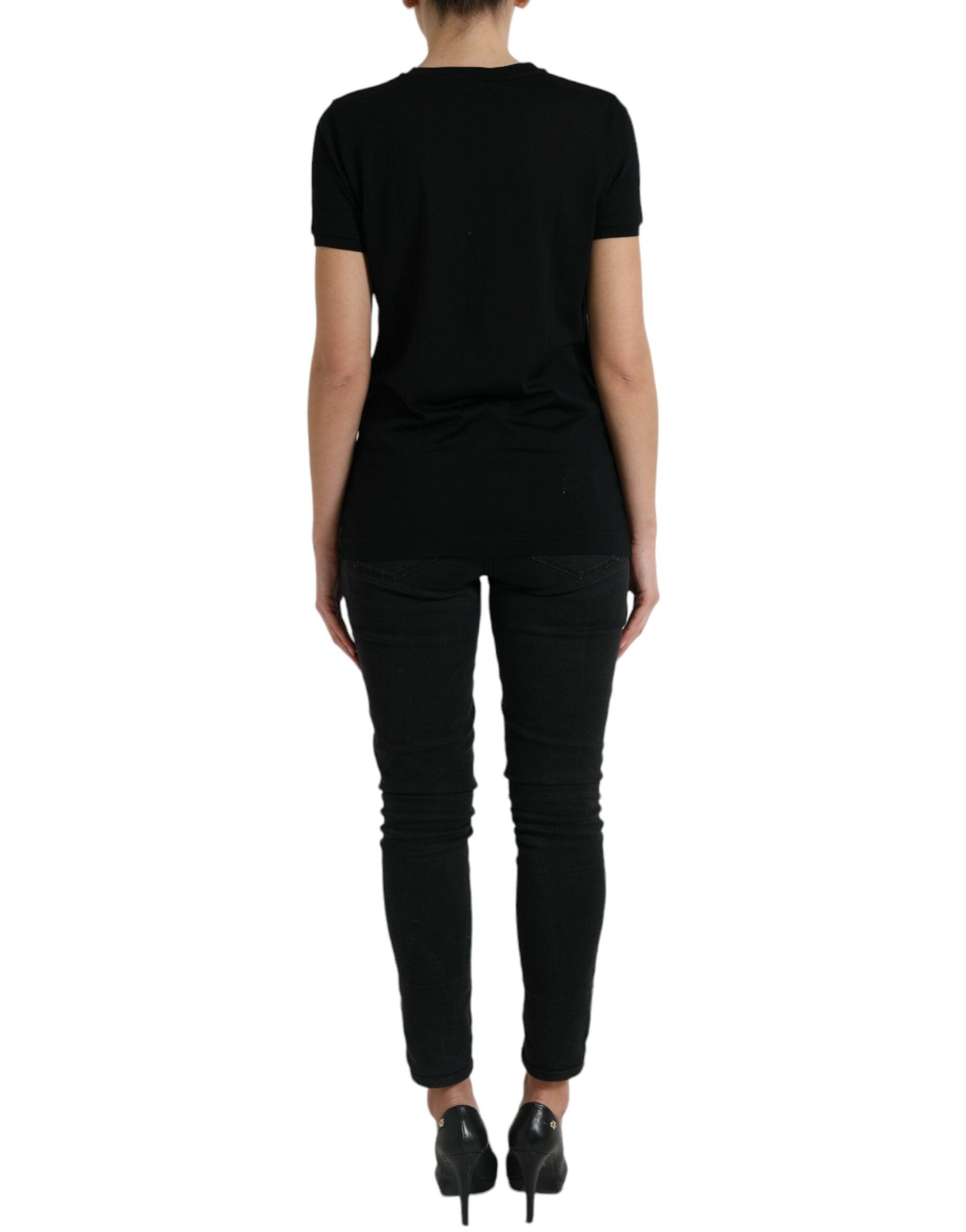 Dolce & Gabbana Elegant Wool Crew Neck Tee - ACCEXO