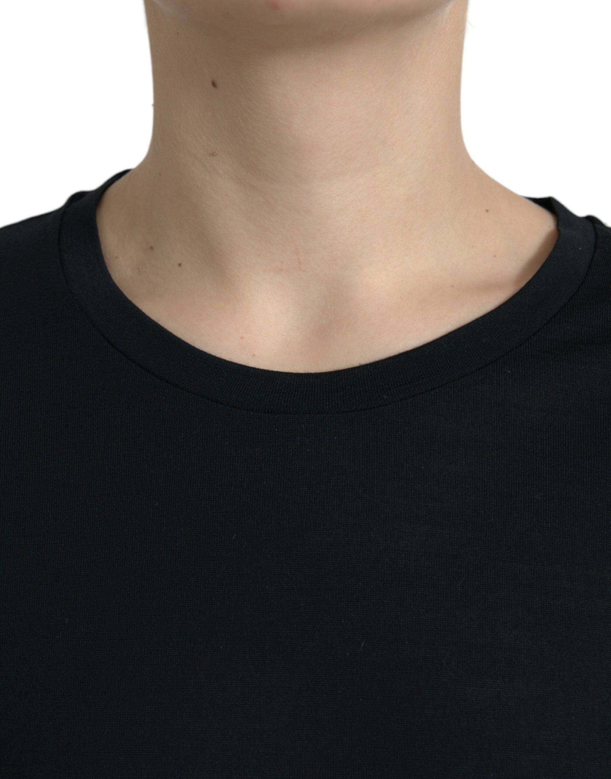 Dolce & Gabbana Elegant Wool Crew Neck Tee - ACCEXO