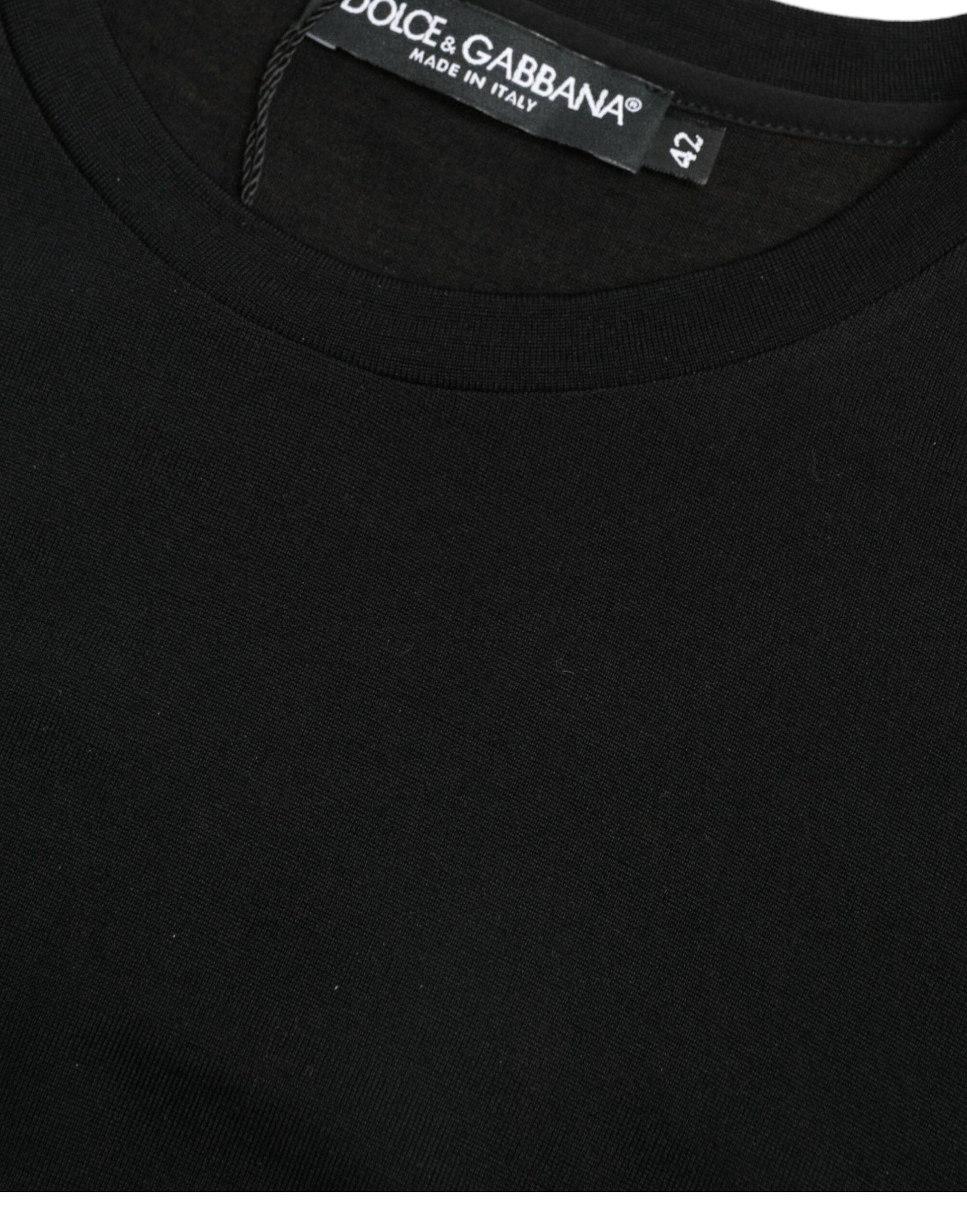 Dolce & Gabbana Elegant Wool Crew Neck Tee - ACCEXO