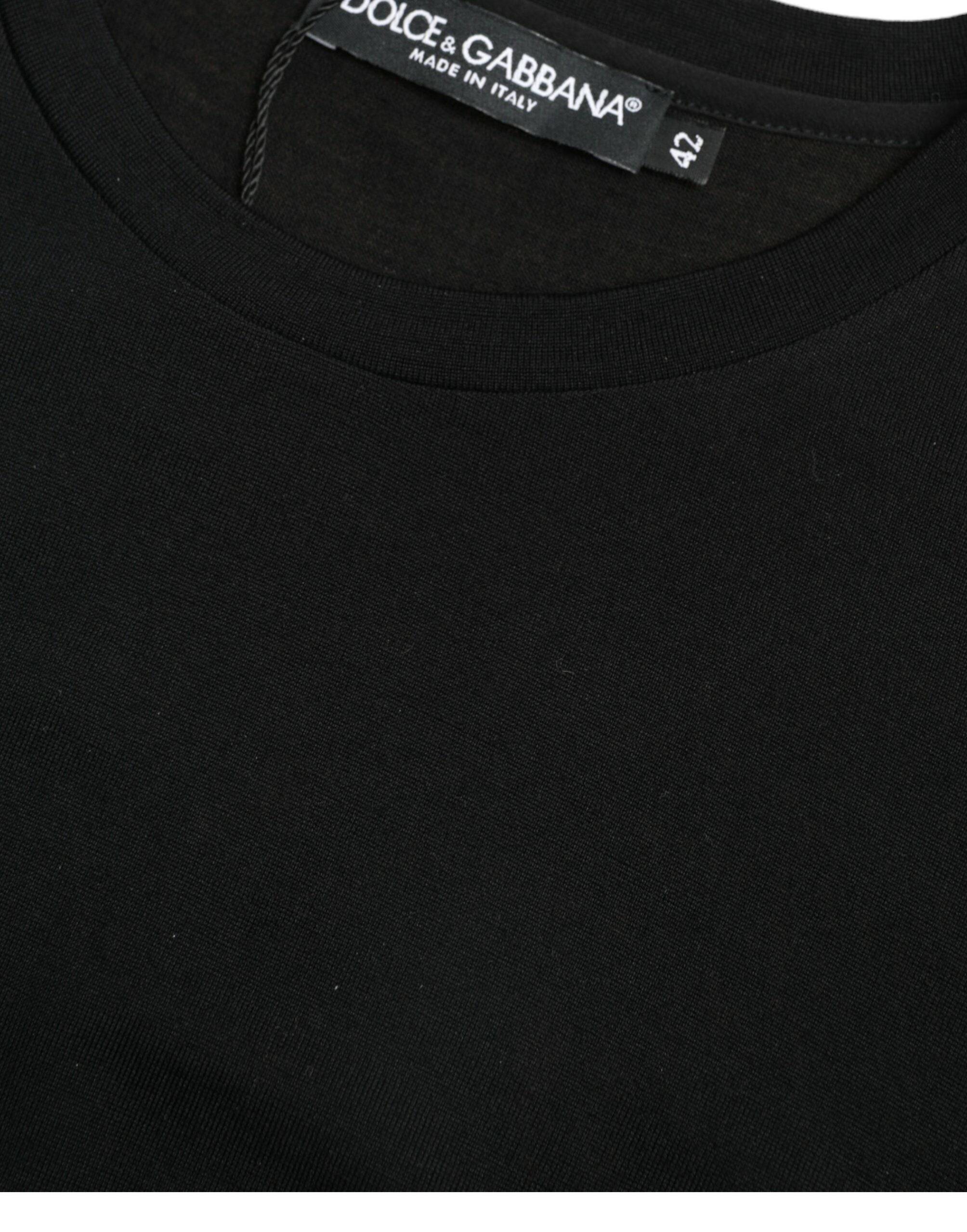 Dolce & Gabbana Elegant Wool Crew Neck Tee - ACCEXO