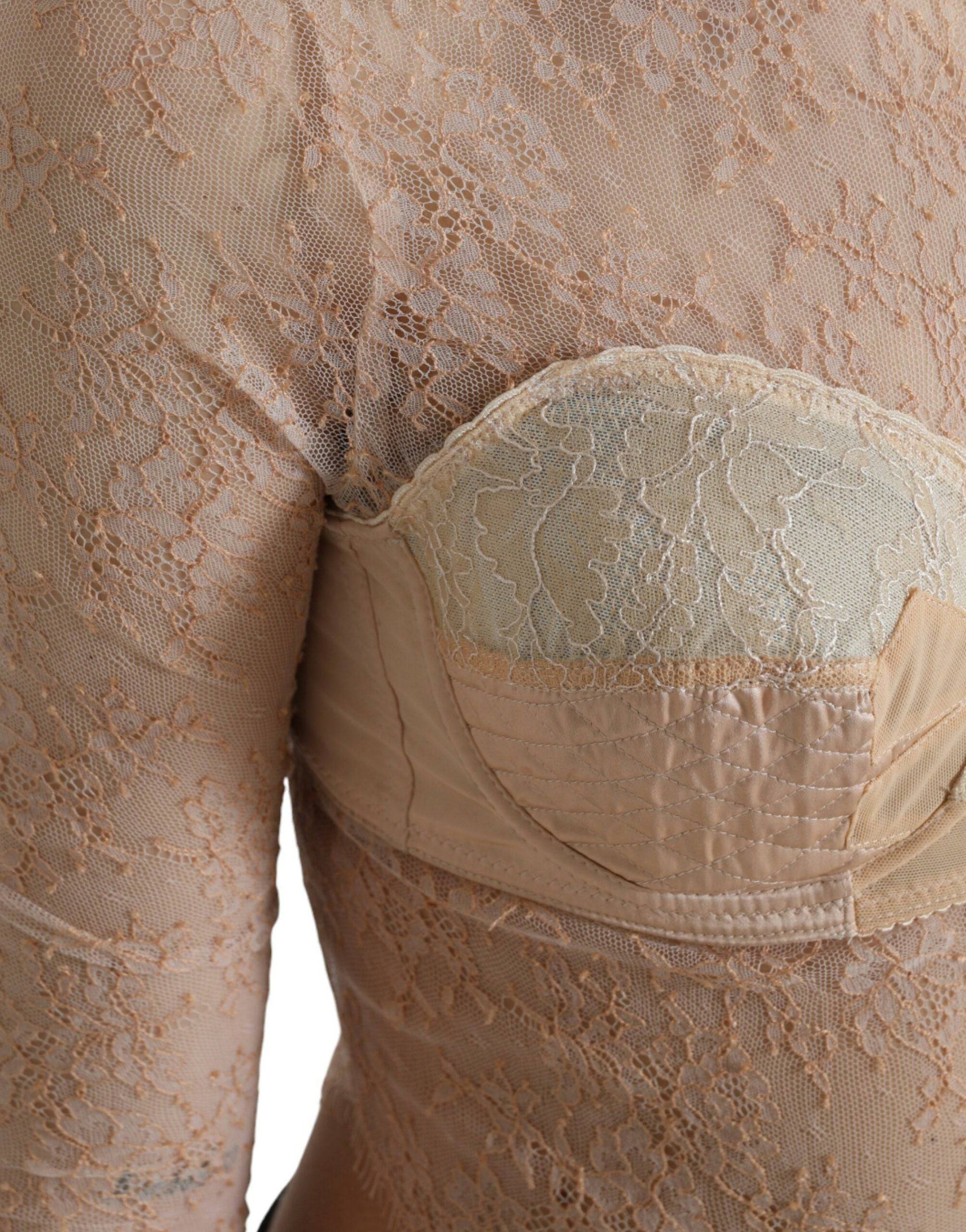 Dolce & Gabbana Elegant Lace Bustier Cropped Top - ACCEXO