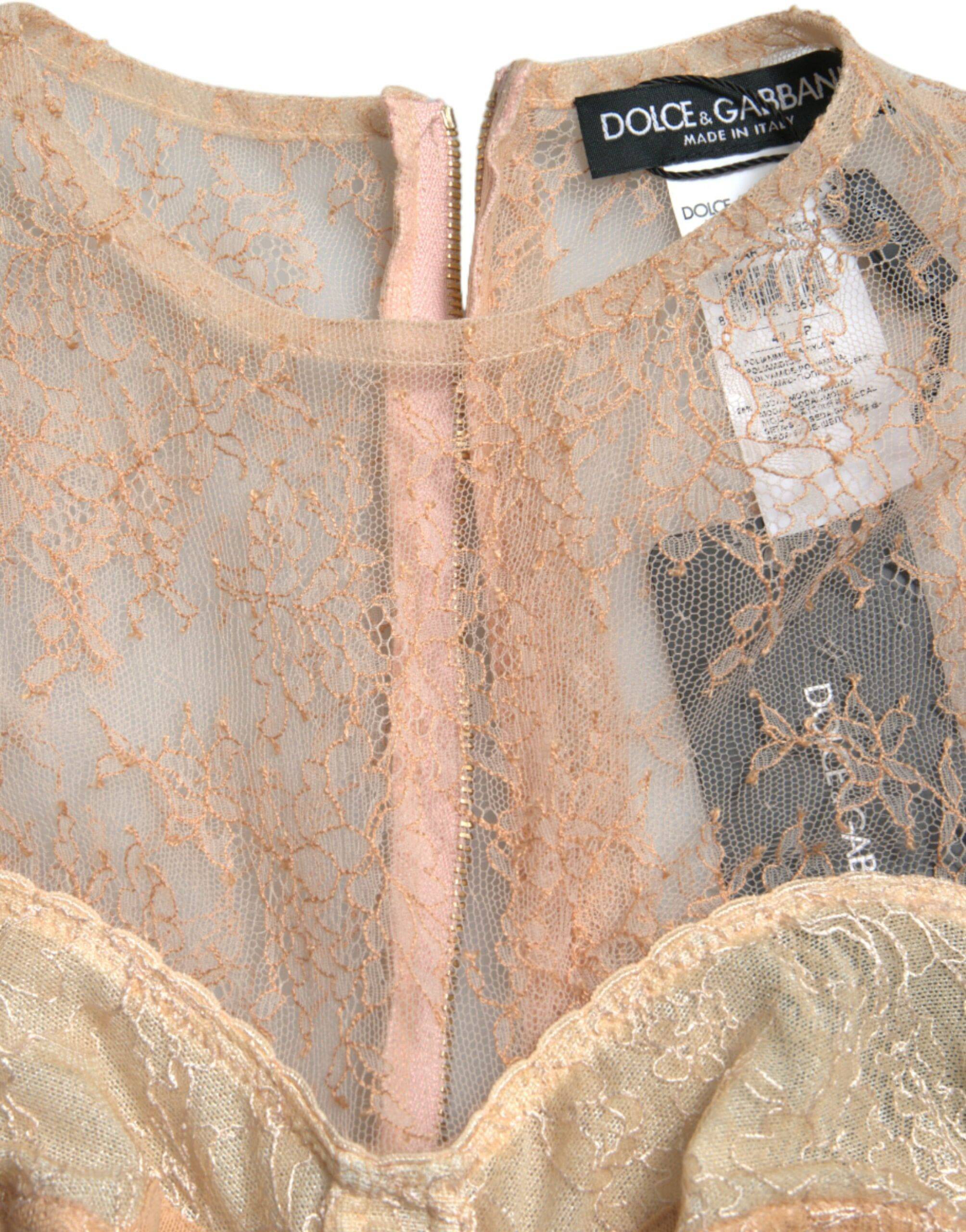 Dolce & Gabbana Elegant Lace Bustier Cropped Top - ACCEXO