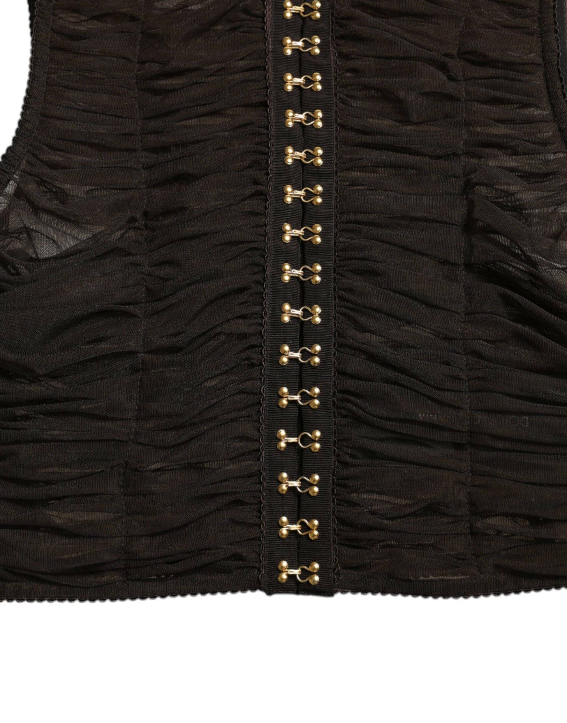 Dolce & Gabbana Embellished Cropped Sleeveless Top - ACCEXO