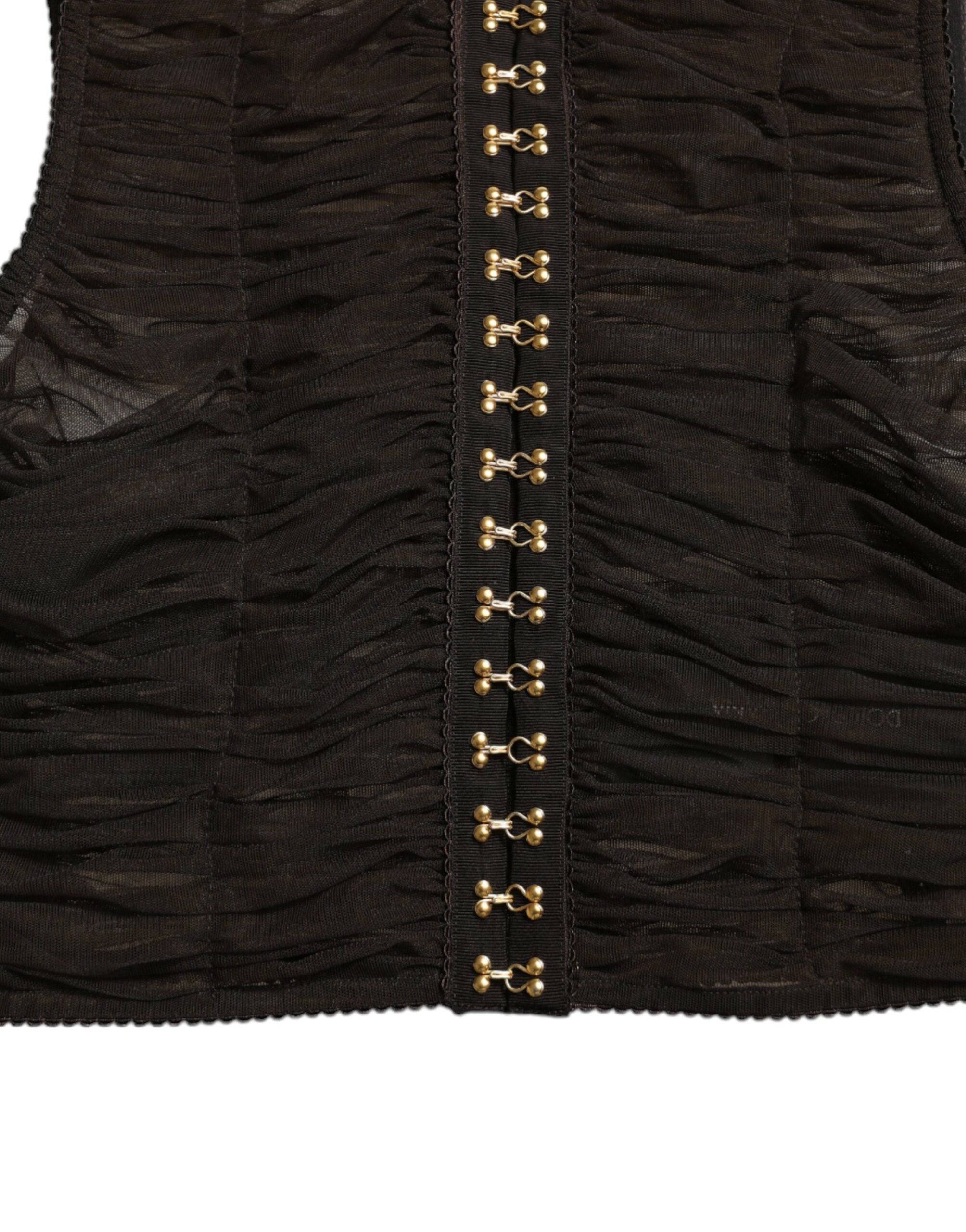 Dolce & Gabbana Embellished Cropped Sleeveless Top - ACCEXO