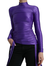 Dolce & Gabbana Elegant Long Sleeve Zip-Back Top - ACCEXO