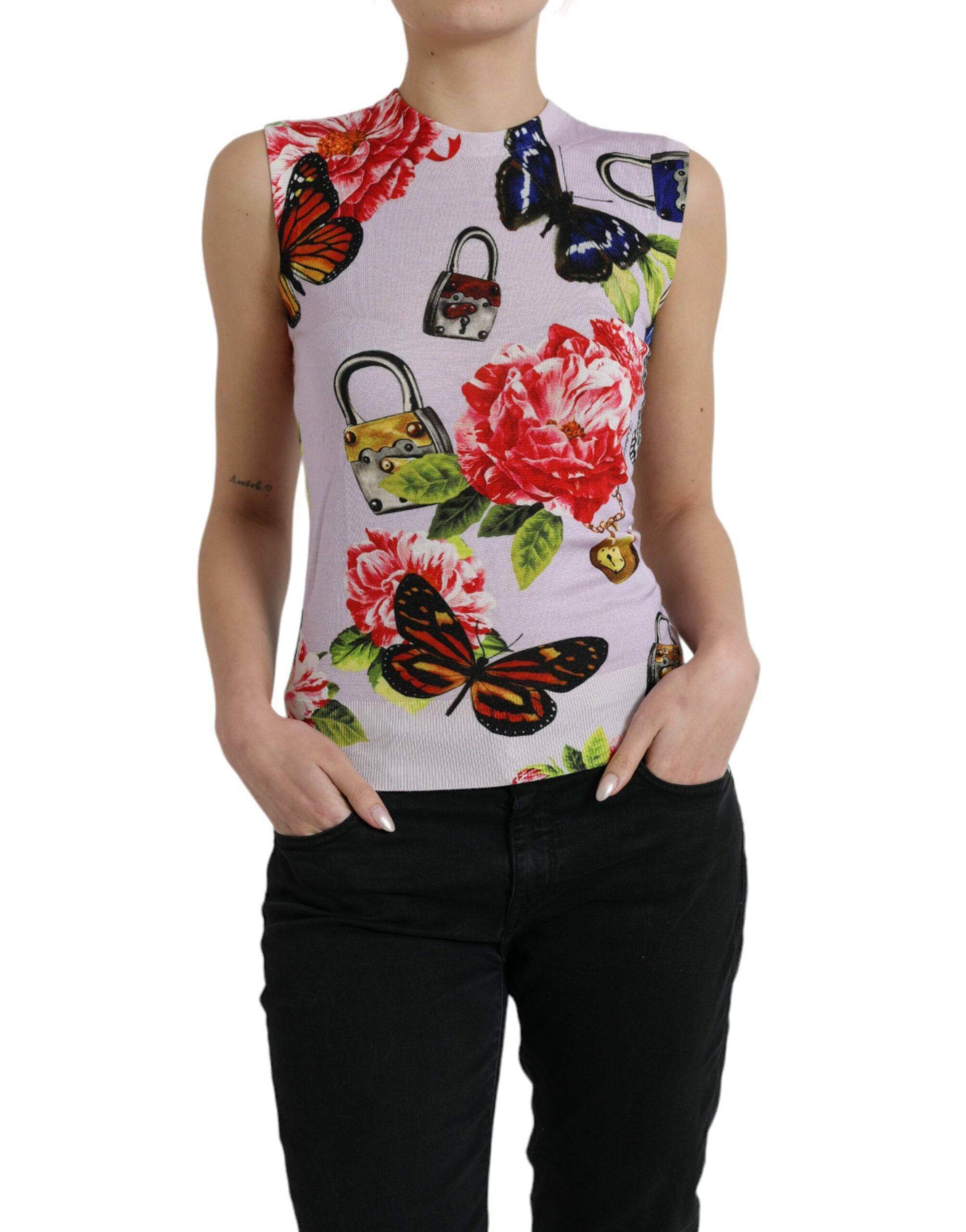 Dolce & Gabbana Elegant Cashmere-Silk Blend Tank Top - ACCEXO