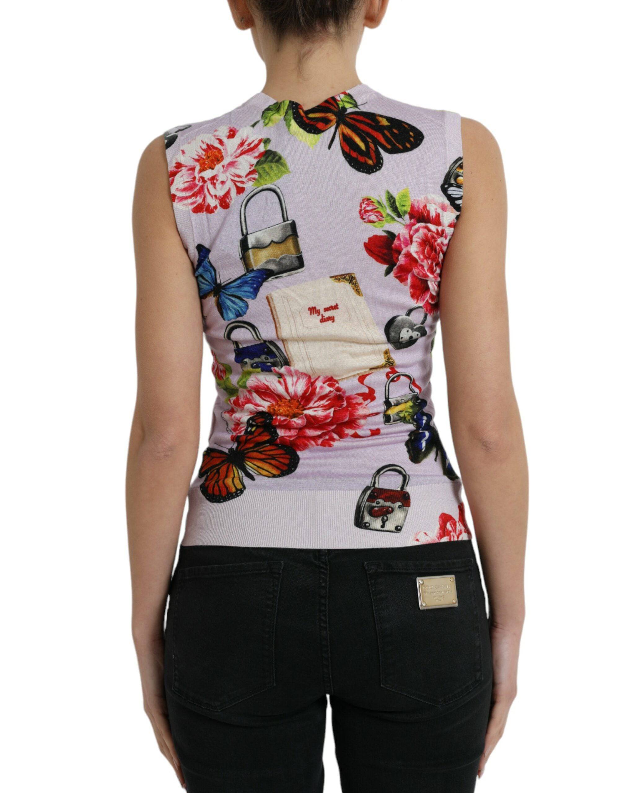 Dolce & Gabbana Elegant Cashmere-Silk Blend Tank Top - ACCEXO