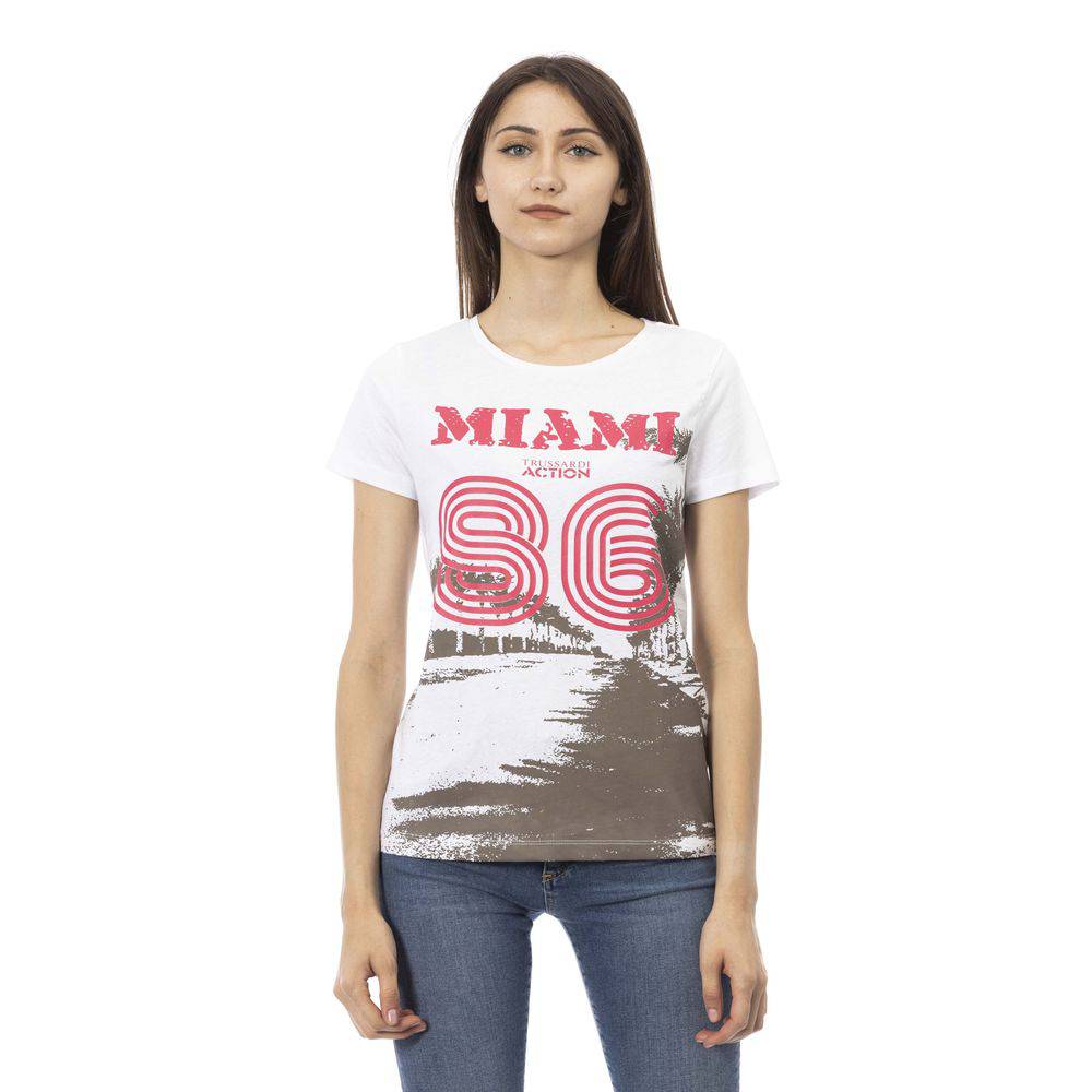 Trussardi Action White Cotton Women Top - ACCEXO