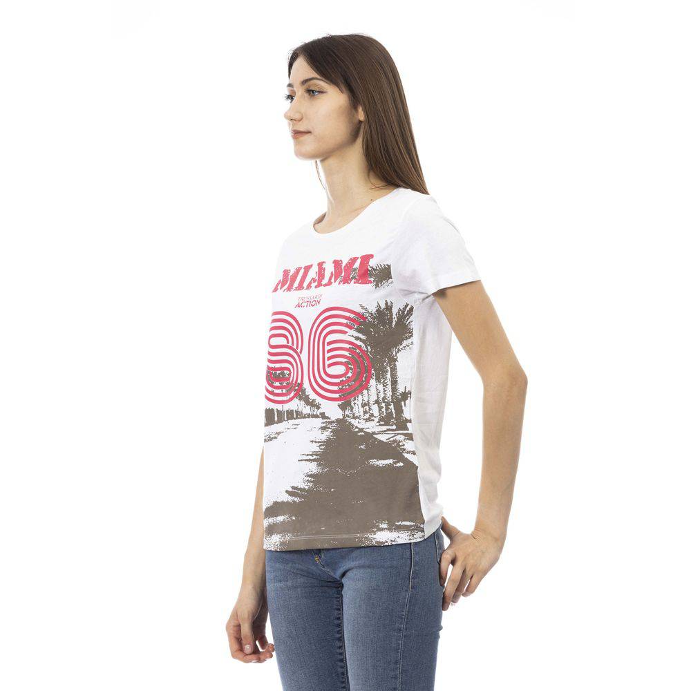 Trussardi Action White Cotton Women Top - ACCEXO