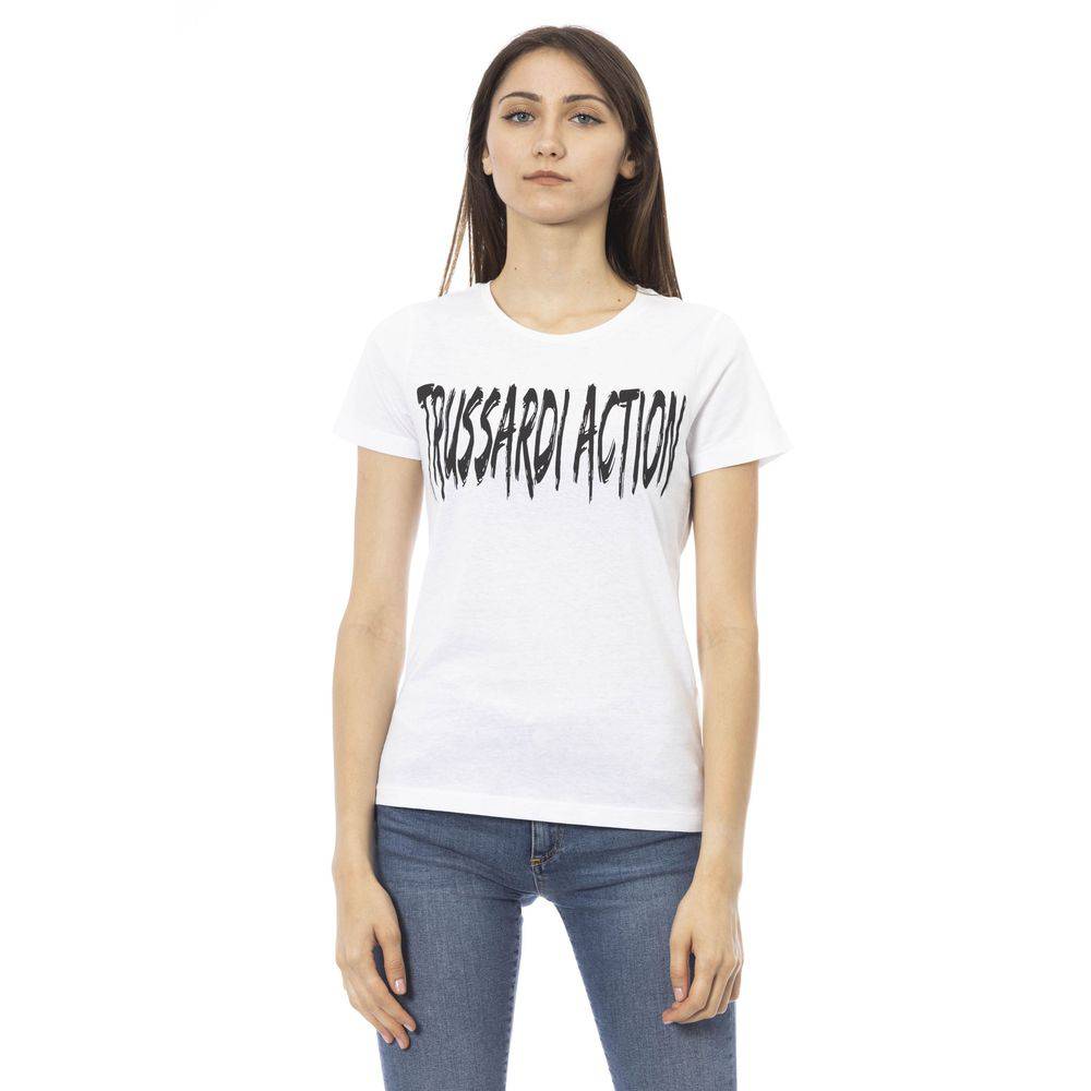 Trussardi Action White Cotton Women Top - ACCEXO