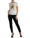 Dolce & Gabbana Elegant White Cotton Crew Neck Tee