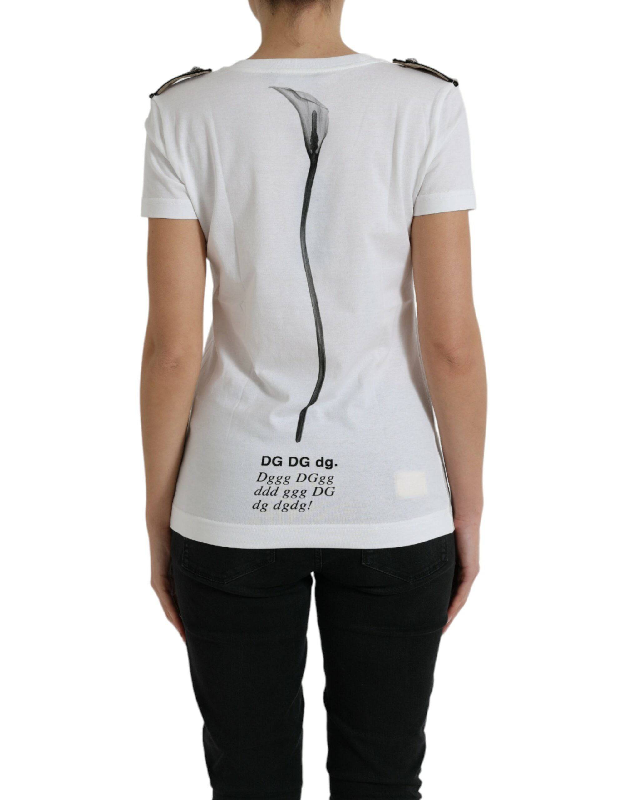 Dolce & Gabbana Elegant Monochrome Crew Neck T-Shirt - ACCEXO