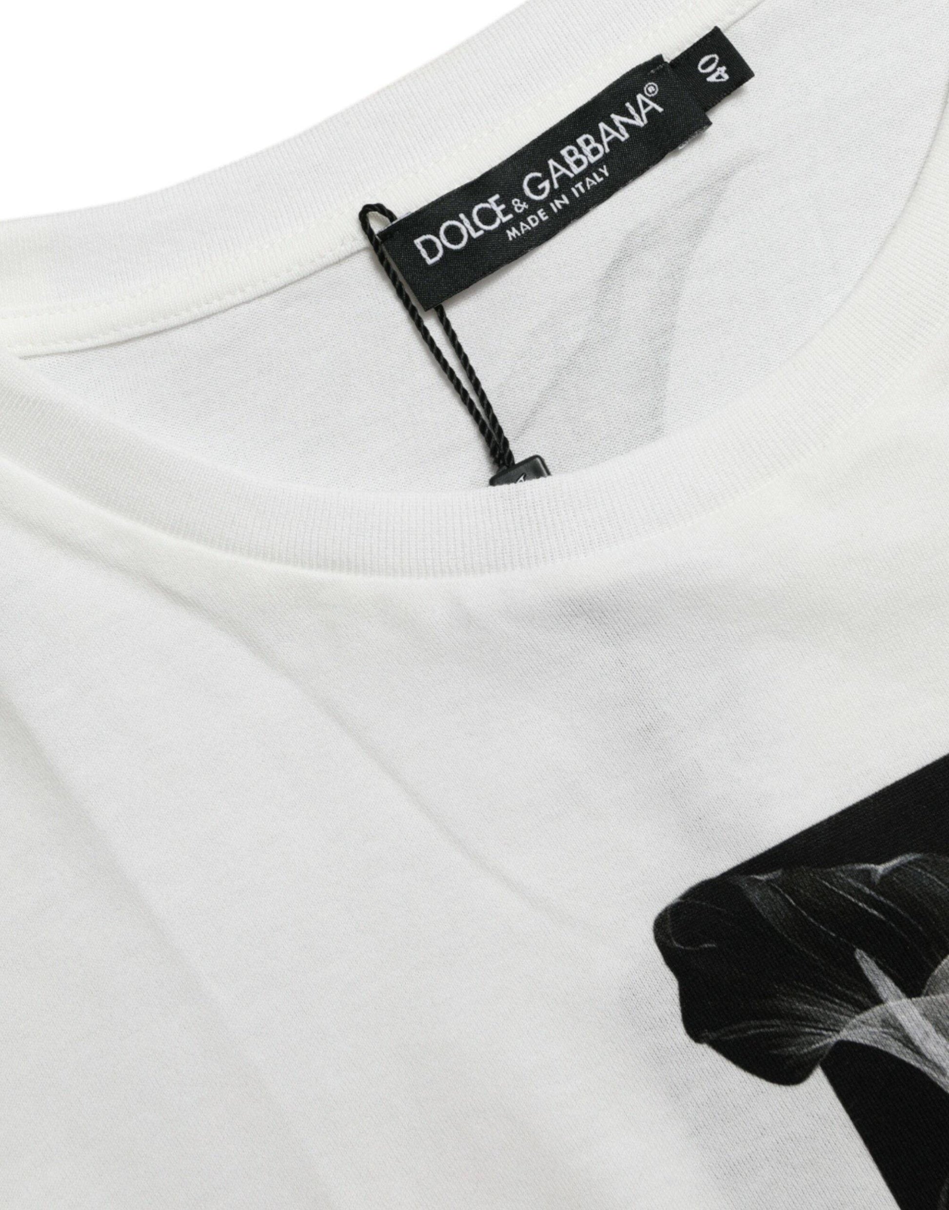 Dolce & Gabbana Elegant Monochrome Crew Neck T-Shirt - ACCEXO