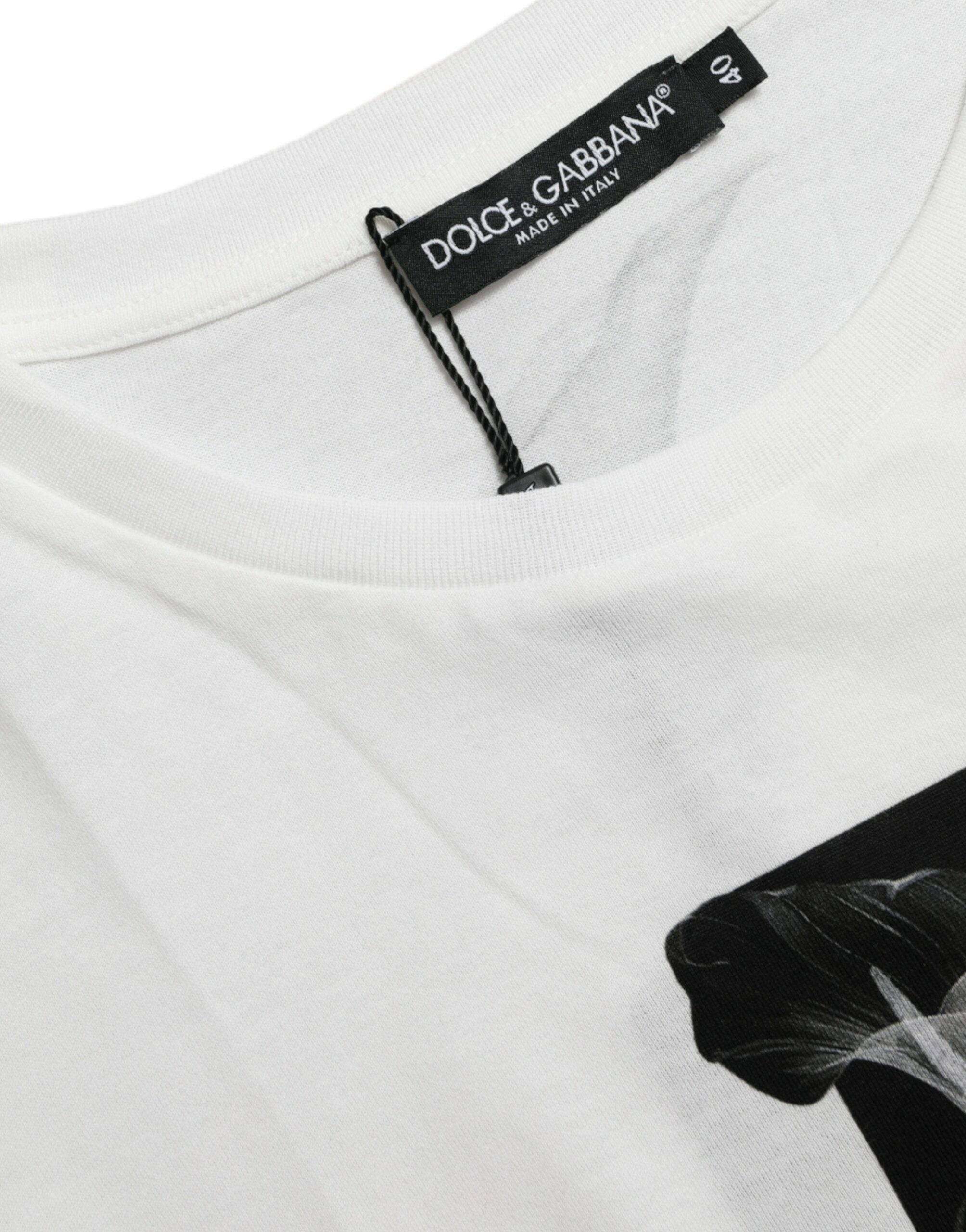 Dolce & Gabbana Elegant Monochrome Crew Neck T-Shirt - ACCEXO