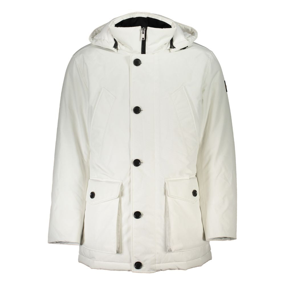 Hugo Boss White Polyamide Men Jacket - ACCEXO