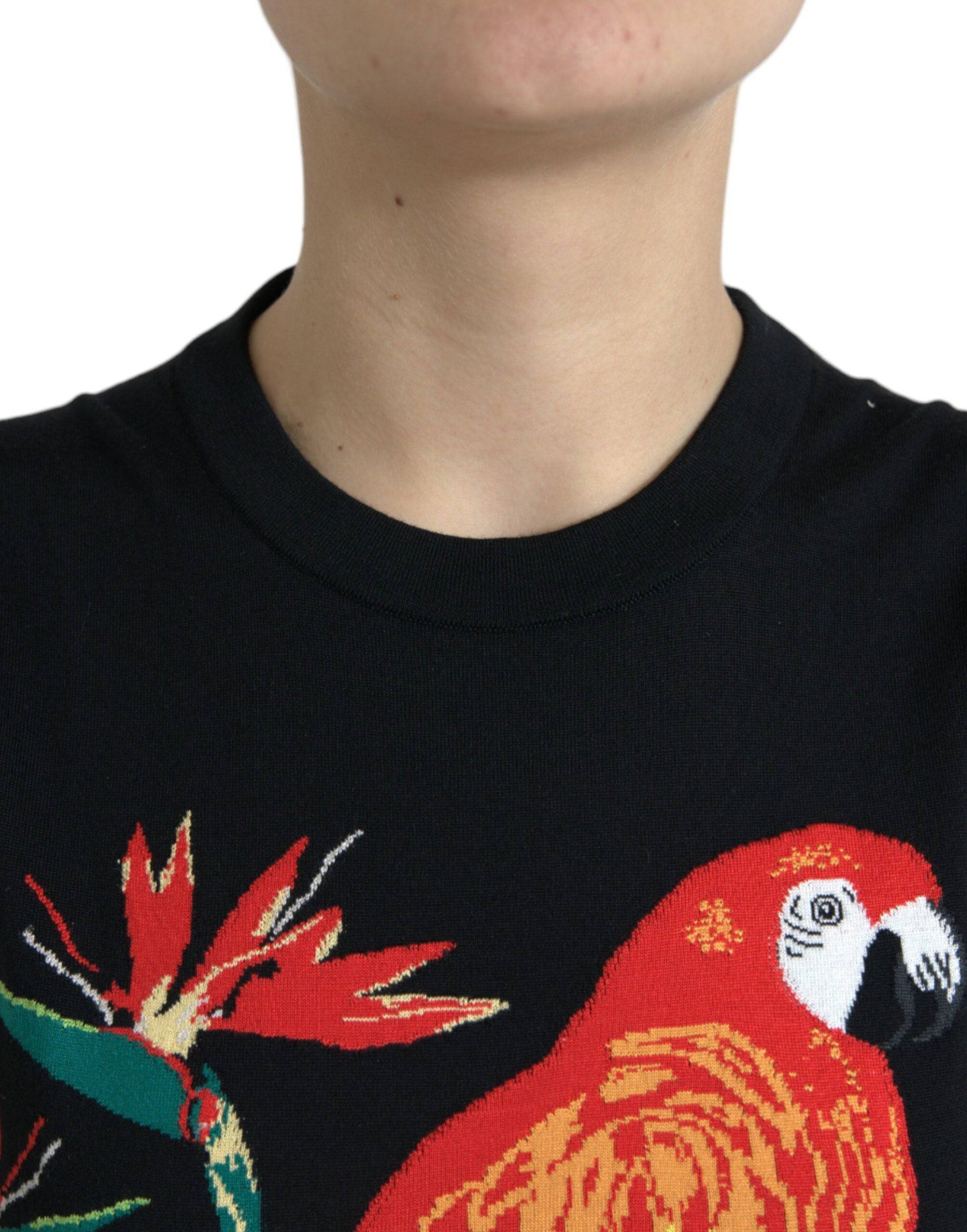 Dolce & Gabbana Elegant Jungle Print Crew Neck Tank Top - ACCEXO