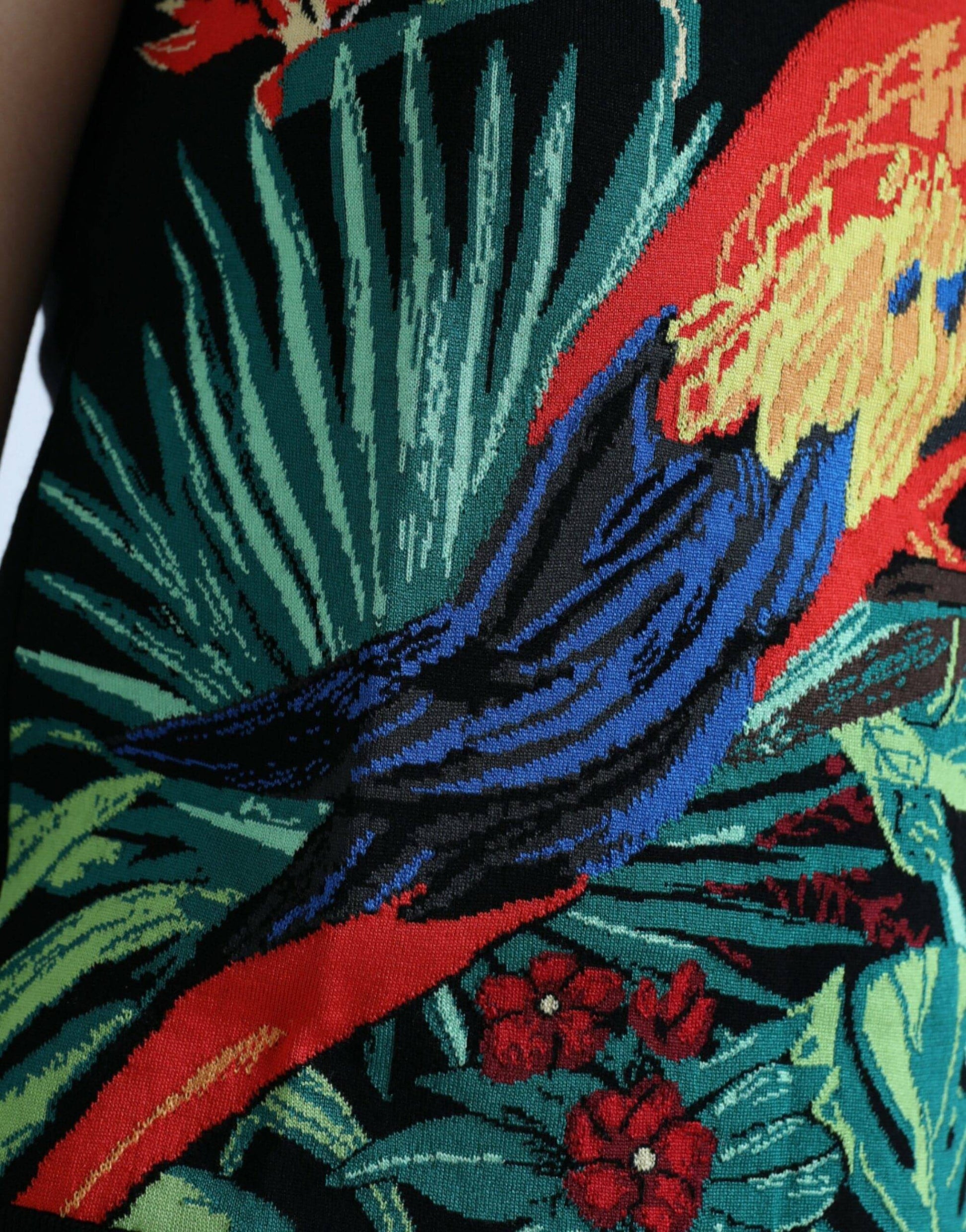 Dolce & Gabbana Elegant Jungle Print Crew Neck Tank Top - ACCEXO