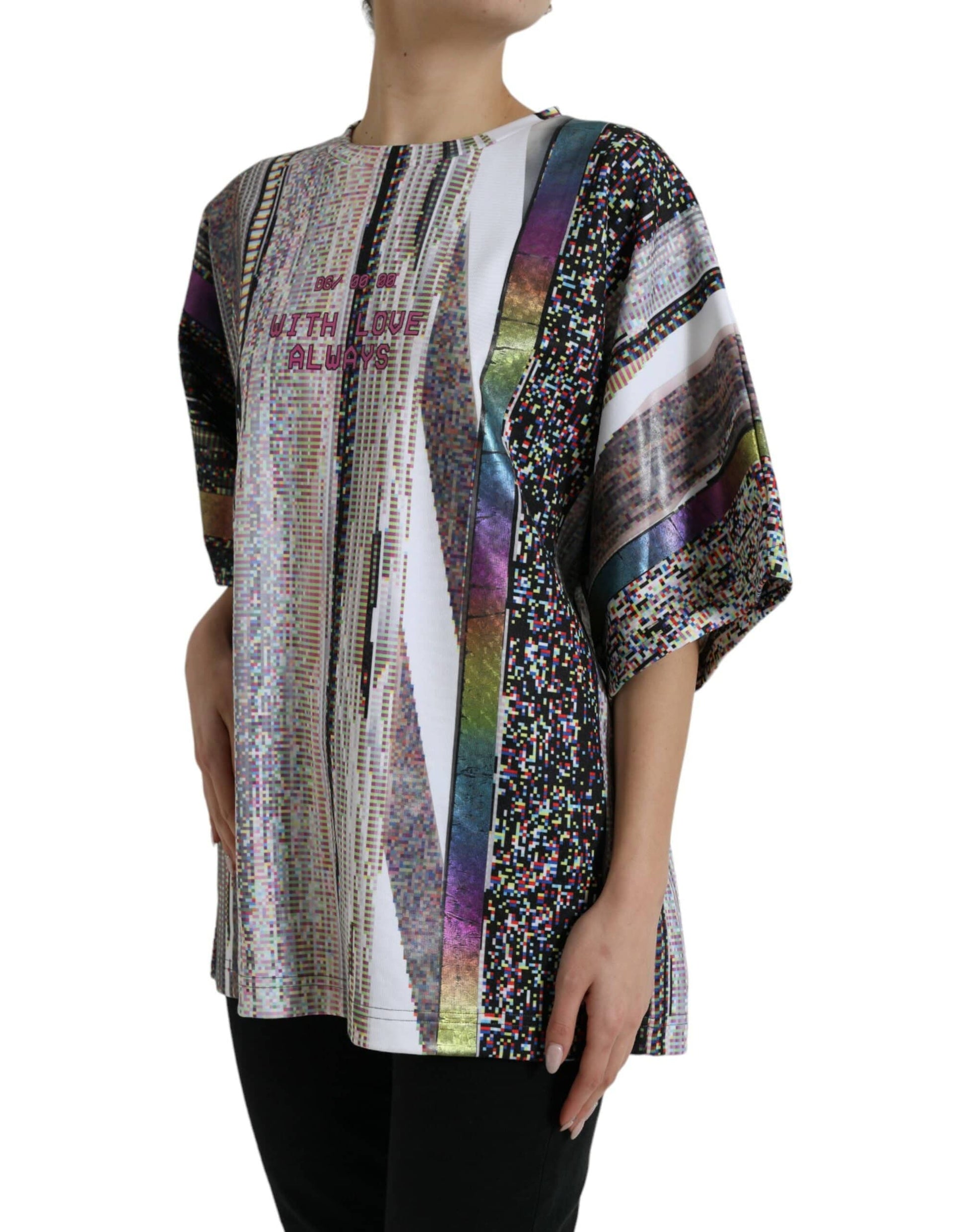 Dolce & Gabbana Chic Multicolor Round Neck Tee - ACCEXO