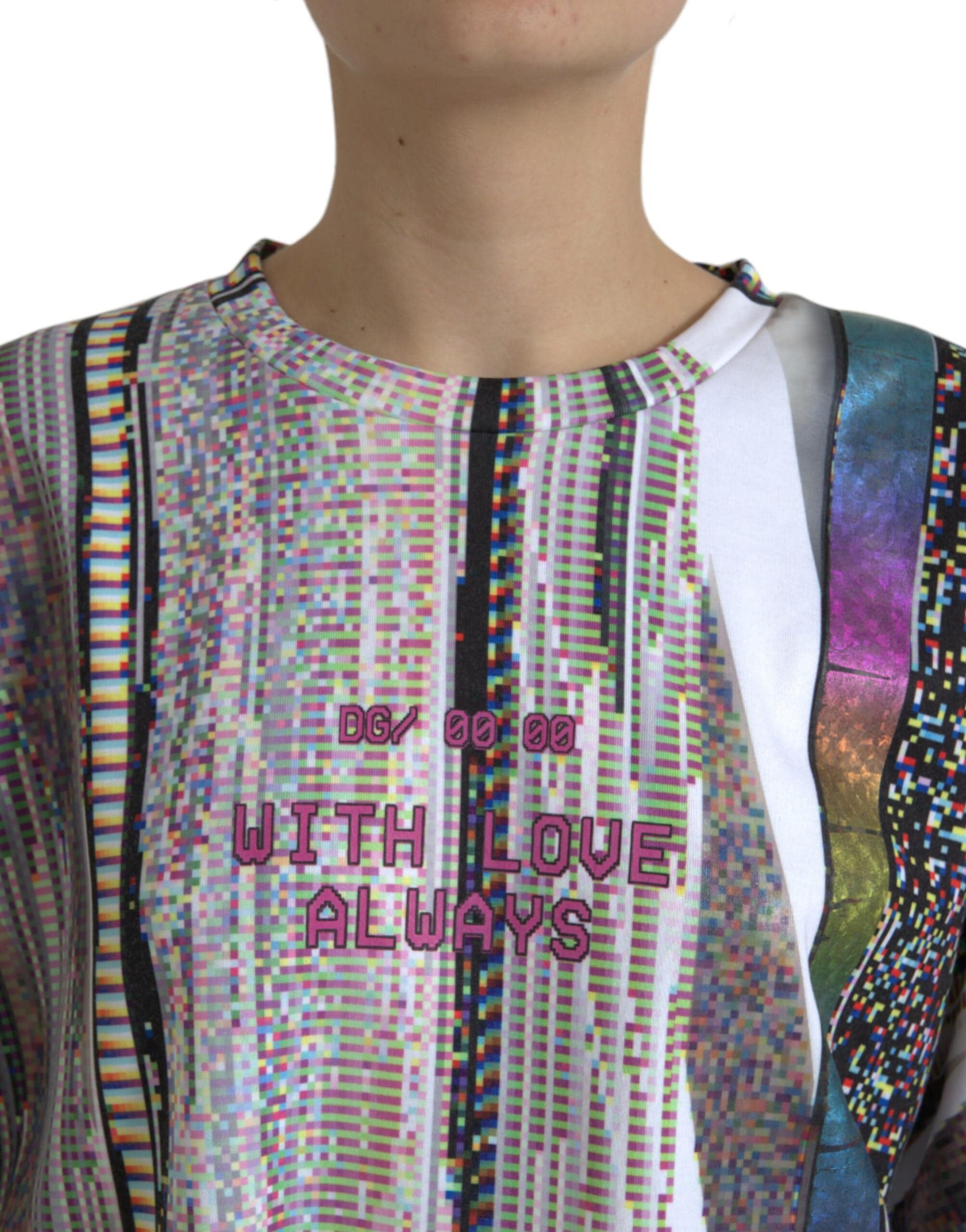 Dolce & Gabbana Chic Multicolor Round Neck Tee - ACCEXO