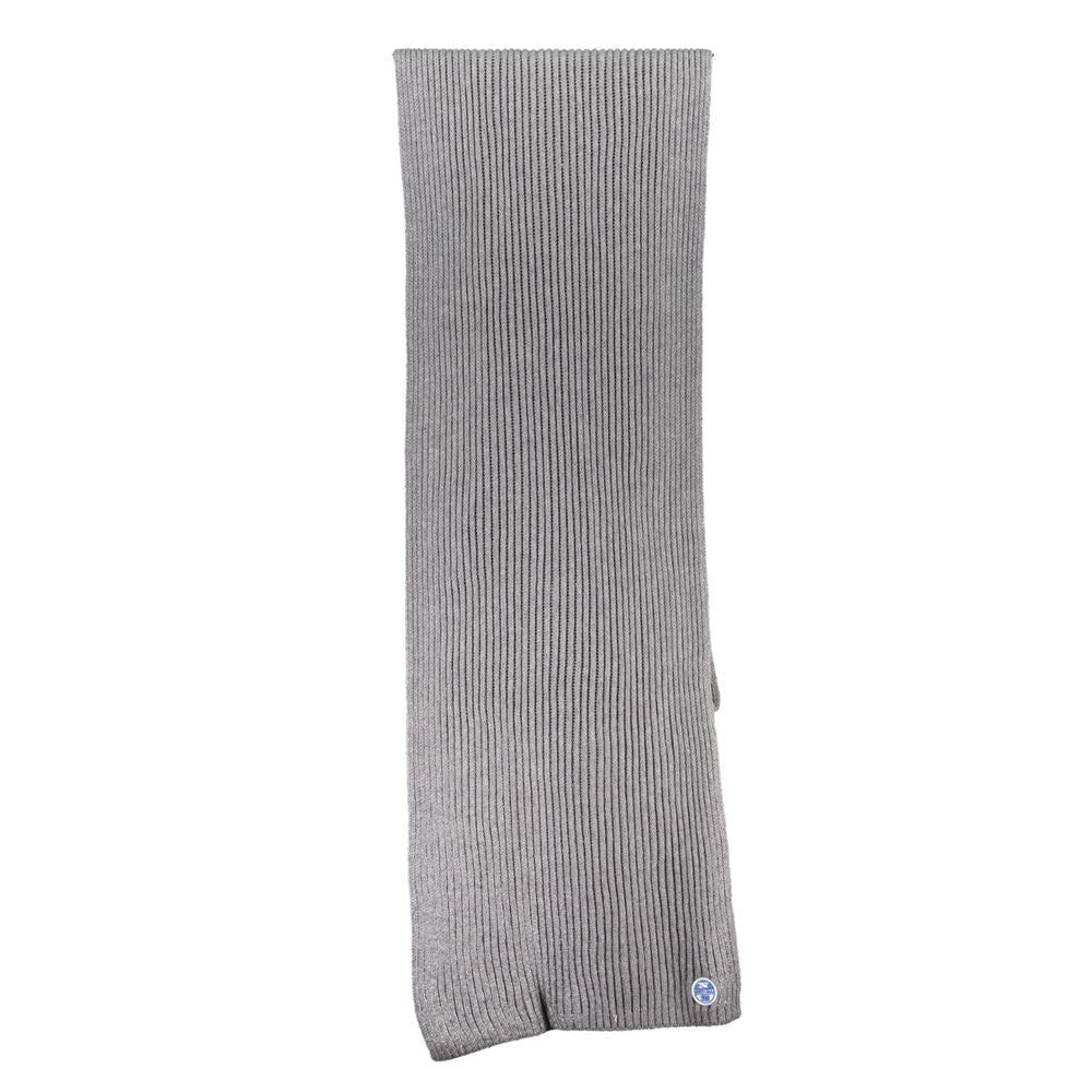 North Sails Gray Cotton Men Scarf