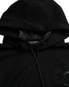 Dolce & Gabbana Elegant Black Hooded Pullover Sweater