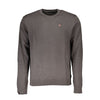 Napapijri Classic Gray Crew Neck Cotton Sweater