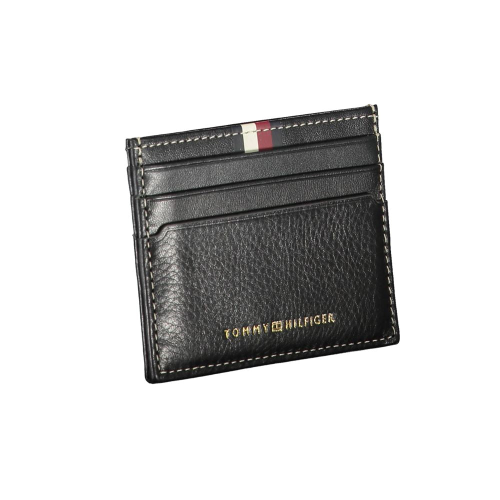 Tommy Hilfiger Black Leather Men Wallet