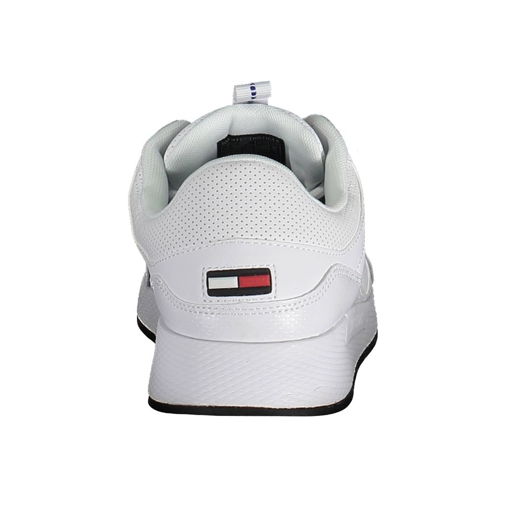 Tommy Hilfiger White Polyethylene Men Sneaker