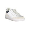 Tommy Hilfiger Elegant White Lace-Up Sneakers with Contrast Detail