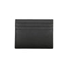 Tommy Hilfiger Sleek Black Leather Card Holder with Contrast Details