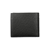 Tommy Hilfiger Elegant Black Leather Wallet with Multi-Compartments