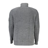 Calvin Klein Elegant Gray Wool High Neck Sweater