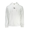 Calvin Klein Chic White Embroidered Hoodie with Eco-Conscious Touch