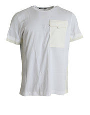 Dolce & Gabbana Elegant White Crew Neck Cotton Tee - ACCEXO