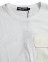 Dolce & Gabbana Elegant White Crew Neck Cotton Tee