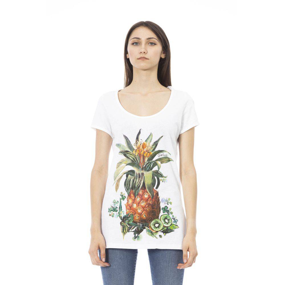 Just Cavalli White Cotton Women T-Shirt - ACCEXO