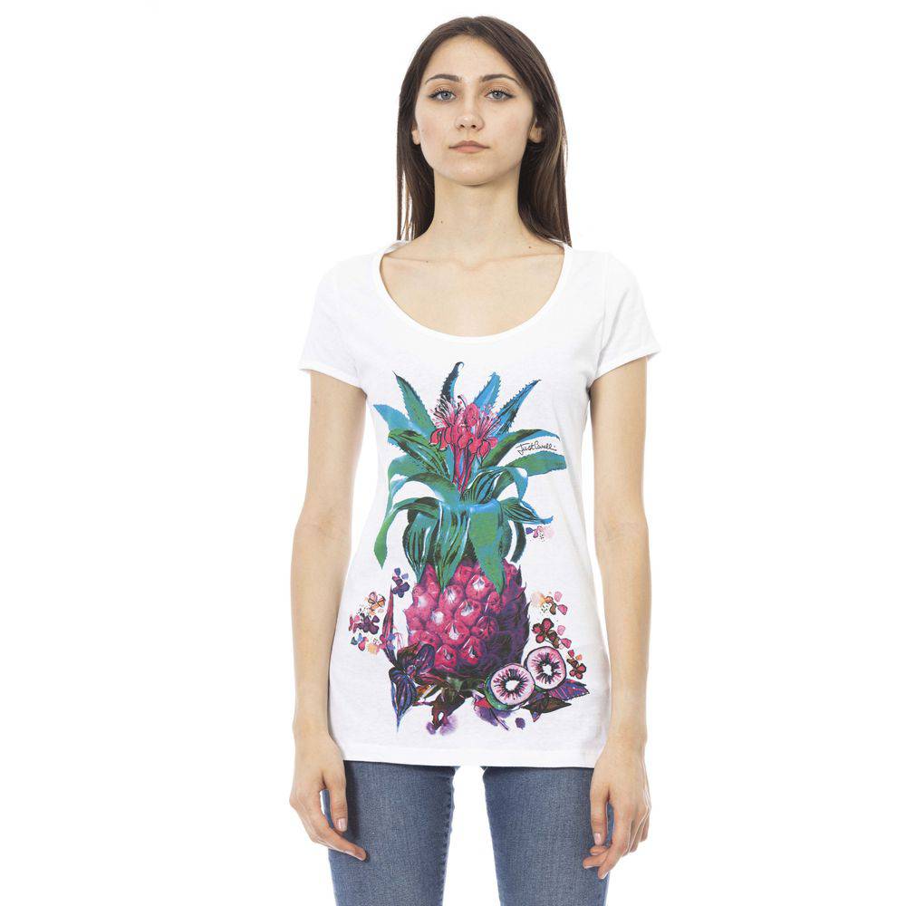 Just Cavalli White Cotton Women T-Shirt - ACCEXO
